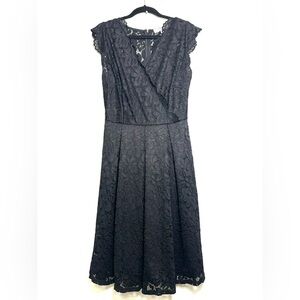 MissMay Retro‎ Gorgeous City Stretch Lace Midi Wedding Cocktail Swing Dress Sz M